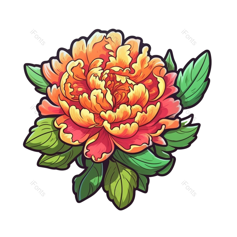 鲜花背景图片,鲜花边框元素,PNG,免抠素材